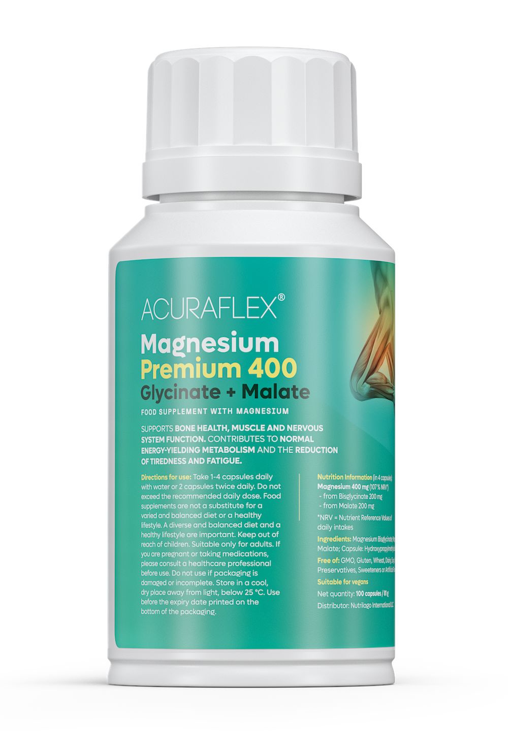 ACURAFLEX® Magnesium Premium 400 Glycinat + Malat Komplex