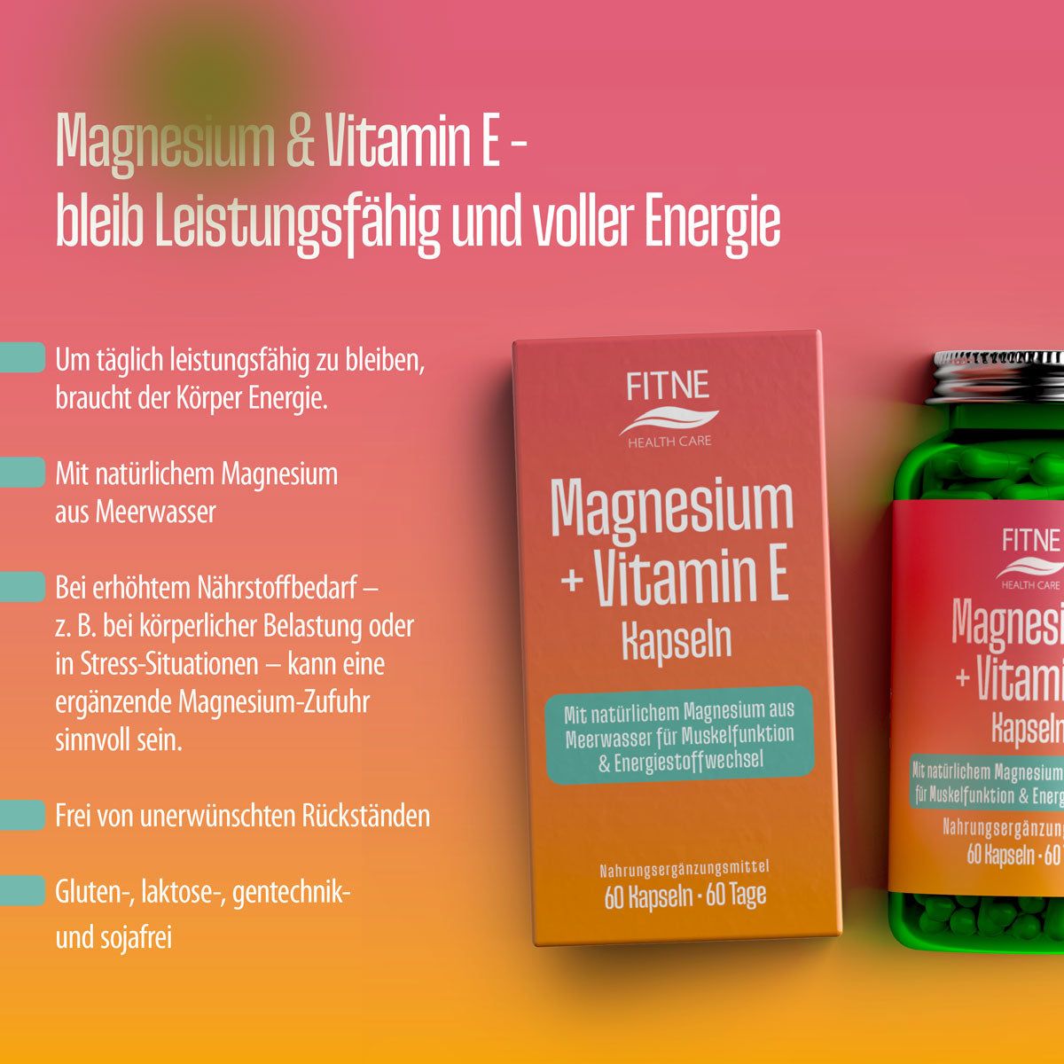 MAGNESIUM+VITAMIN E Kapseln