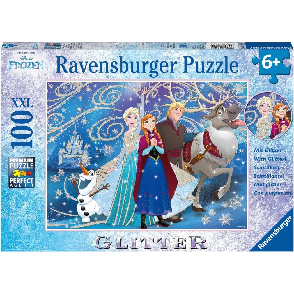 Ravensburger Ravensburger 13610 Puzzle Frozen Glitzernder Schnee 100 200 Teile xxl