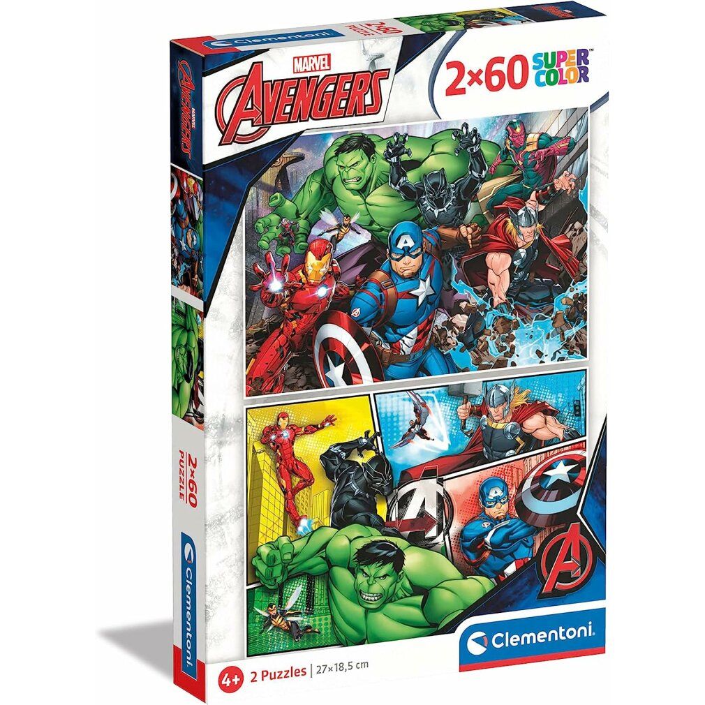 Clementoni Puzzle The Avengers, 2x60tlg.