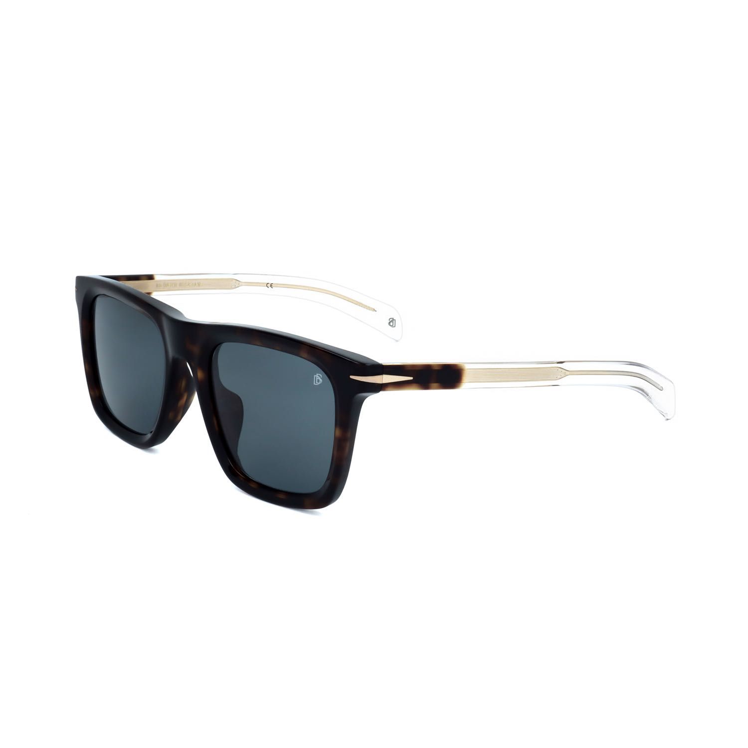 David Beckham occhiali da sole uomo DB 7066/F/S mottled dark brown transparent