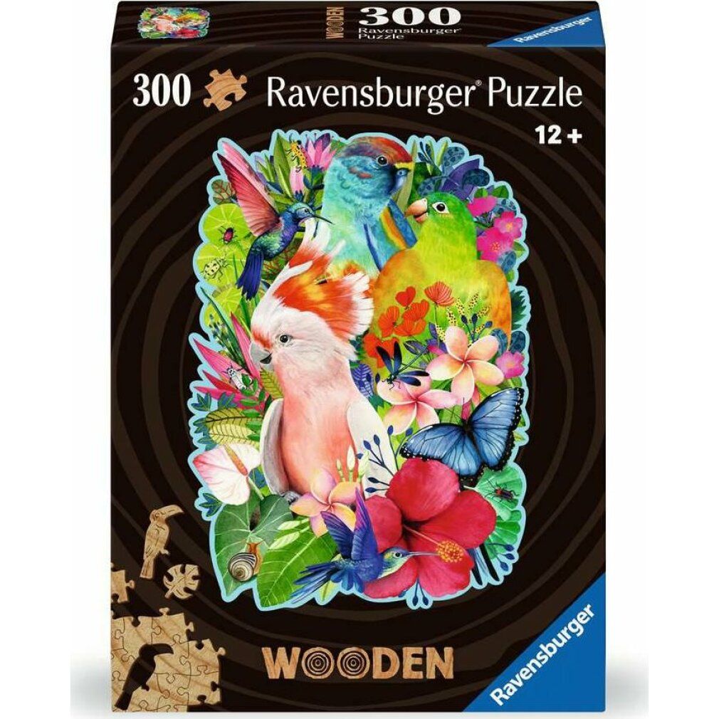 ravensburger Holzkonturpuzzle Prächtige vögel 300 Teile