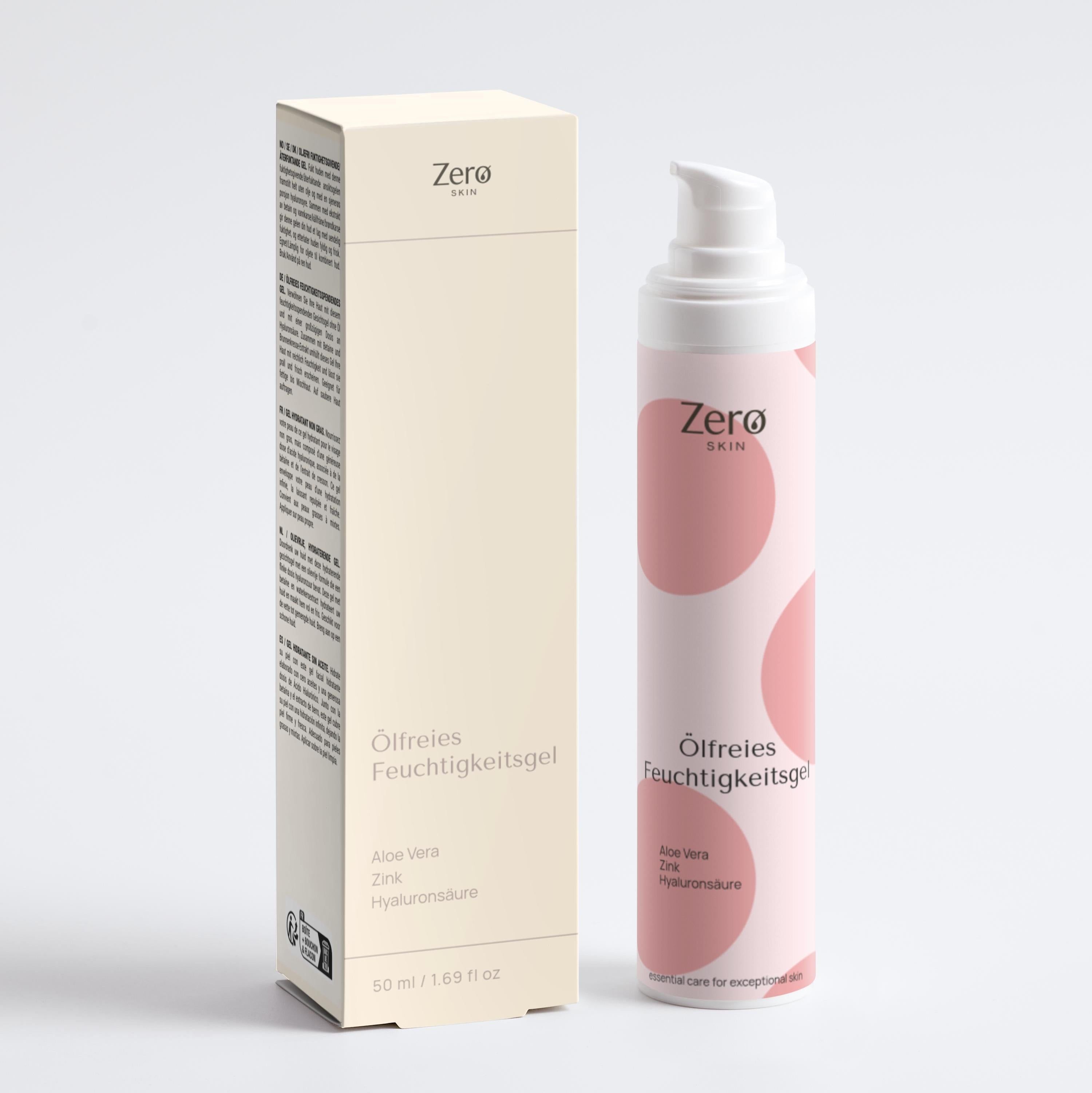 Zero Skin Ölfreies Feuchtigkeitsgel, hydratisierend ausgleichend für normale bis ölige Haut