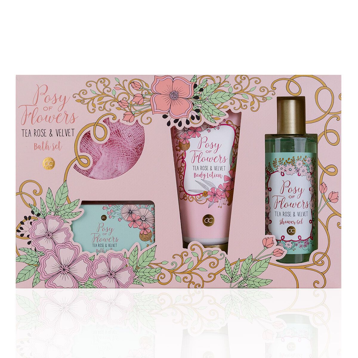 accentra Wellness Geschenkset "Posy of flowers" Badeset Frauen