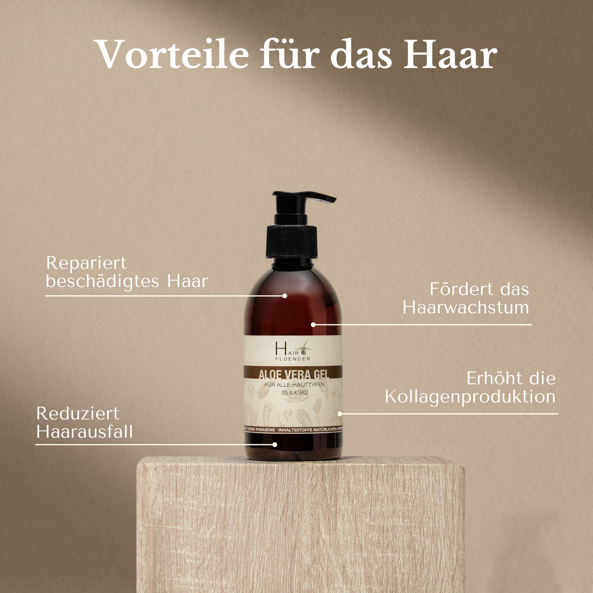 Hairfluencer Aloe Vera Gel aus Blattsaft Bio Das beste der Aloe Vera Pflanze