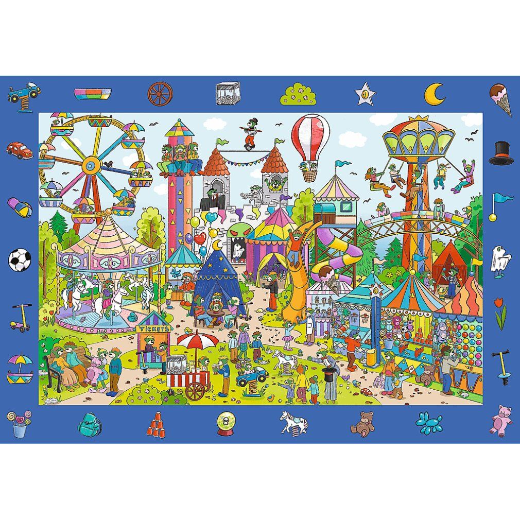 trefl Picture Search Puzzle Spy Guy: Theme Park 100 Teile