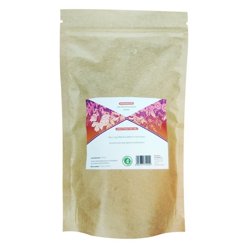 Lymeherbs Glänzende Lackporling (Red Reishi), Pulver (Ling Zhi) 250 g