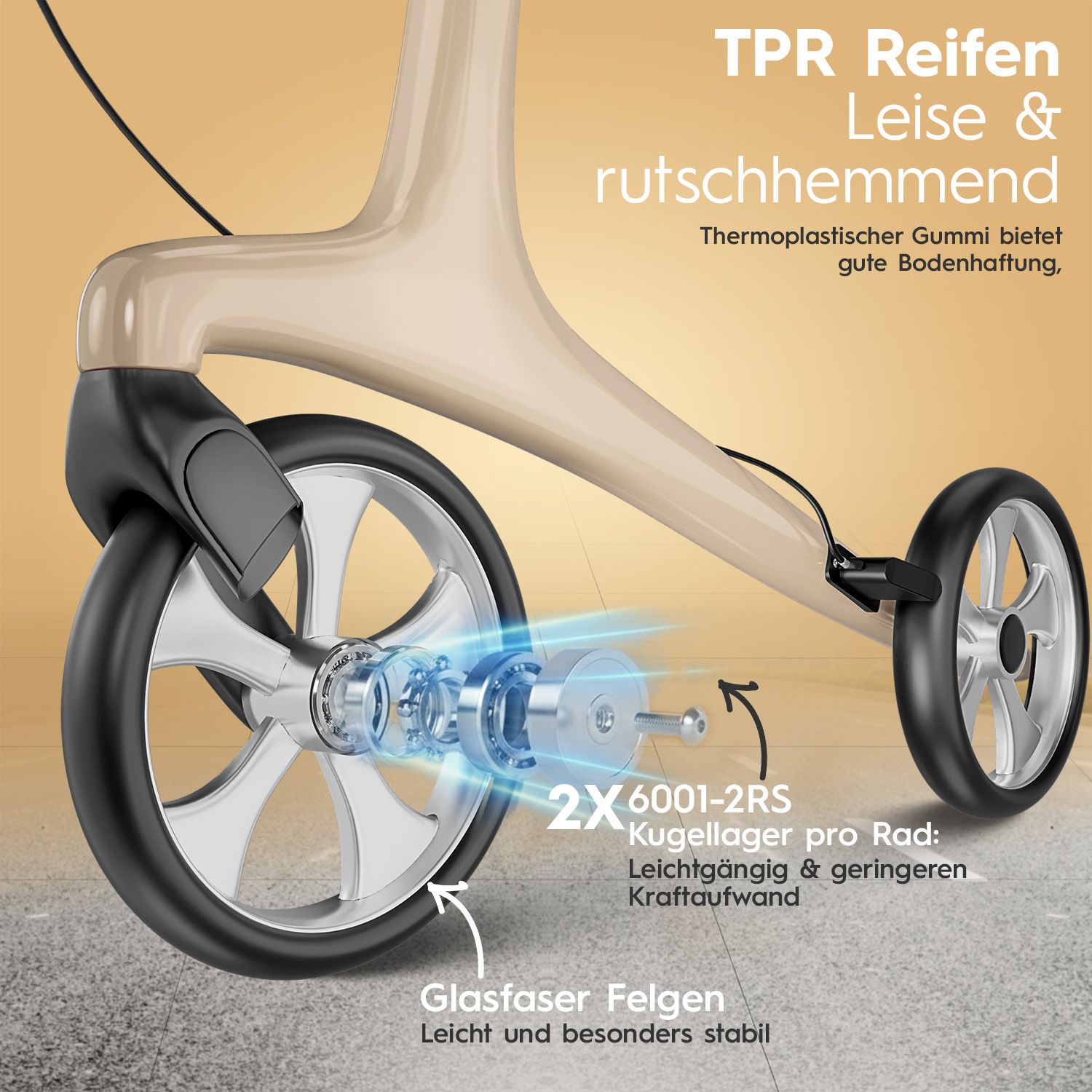 ELONEO Carbon Rollator - L