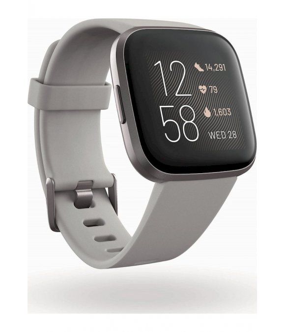 Pulsuhr / Tracker fitbit - Smartwatch - Versa 2 (NFC) - Stone-Mist Grey - FB507GYSR