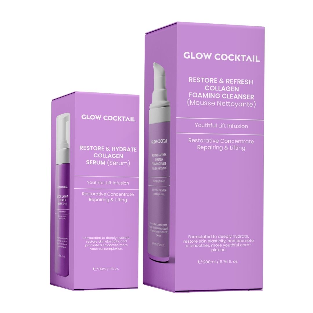 Glow Cocktail Regenerierendes und Feuchtigkeitsserum + Erfrischendes Reinigungsgel