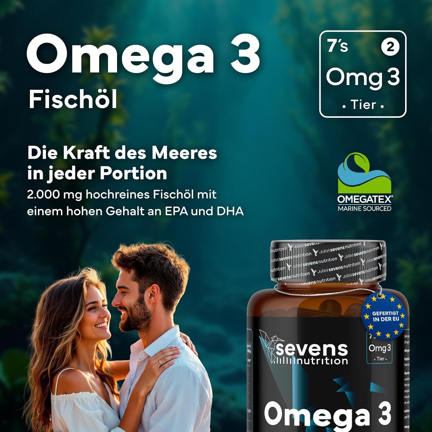 SEVENS NUTRITION Omega 3 Fischöl Kapseln