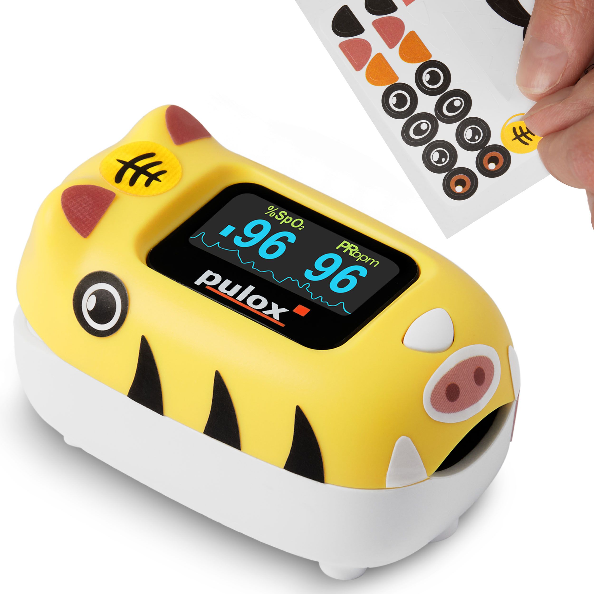 Pulox PO-230 - Finger-Pulsoximeter für Kinder - Gelb