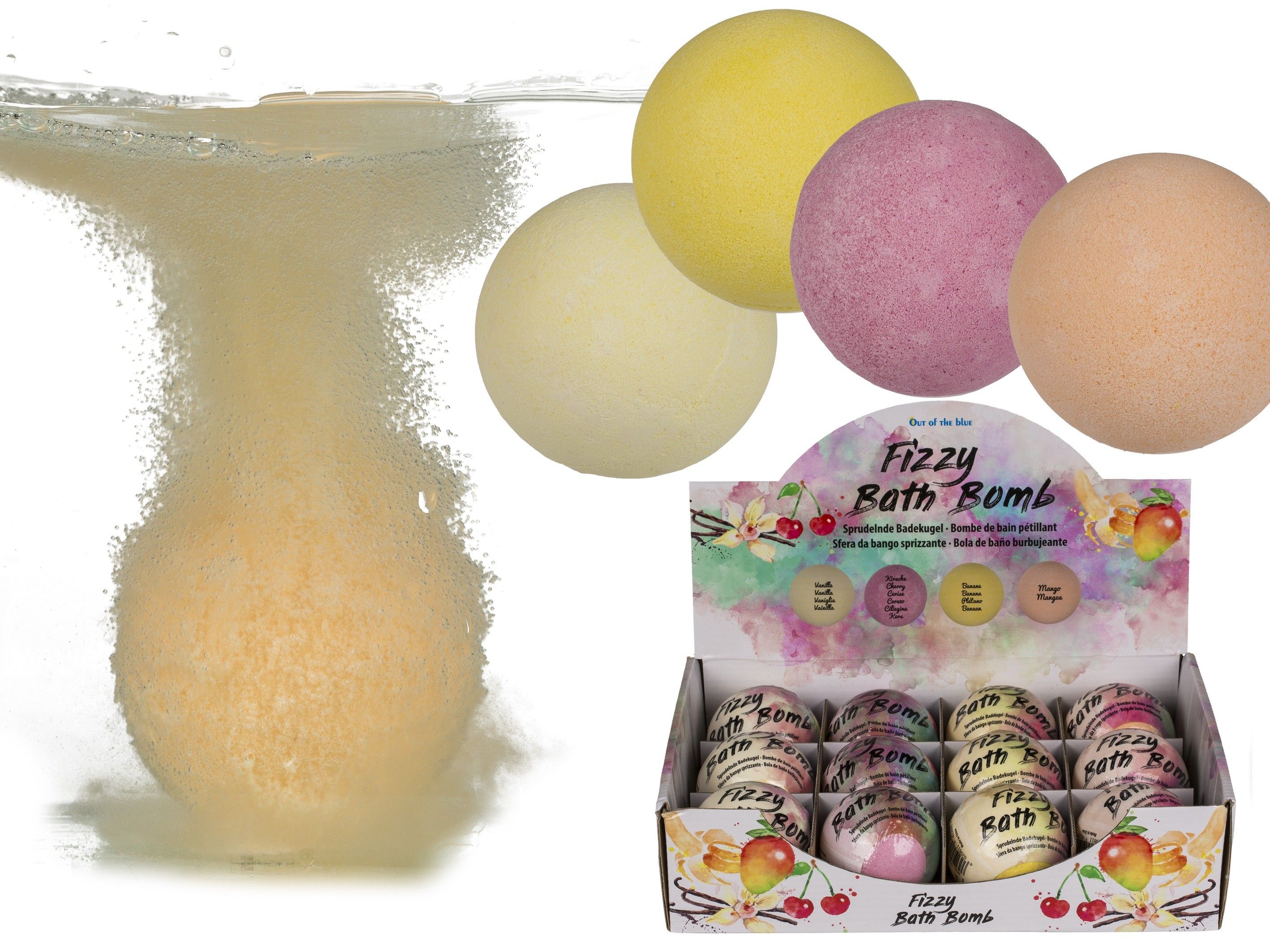 OOTB sprudelnde Badekugeln Fruity
