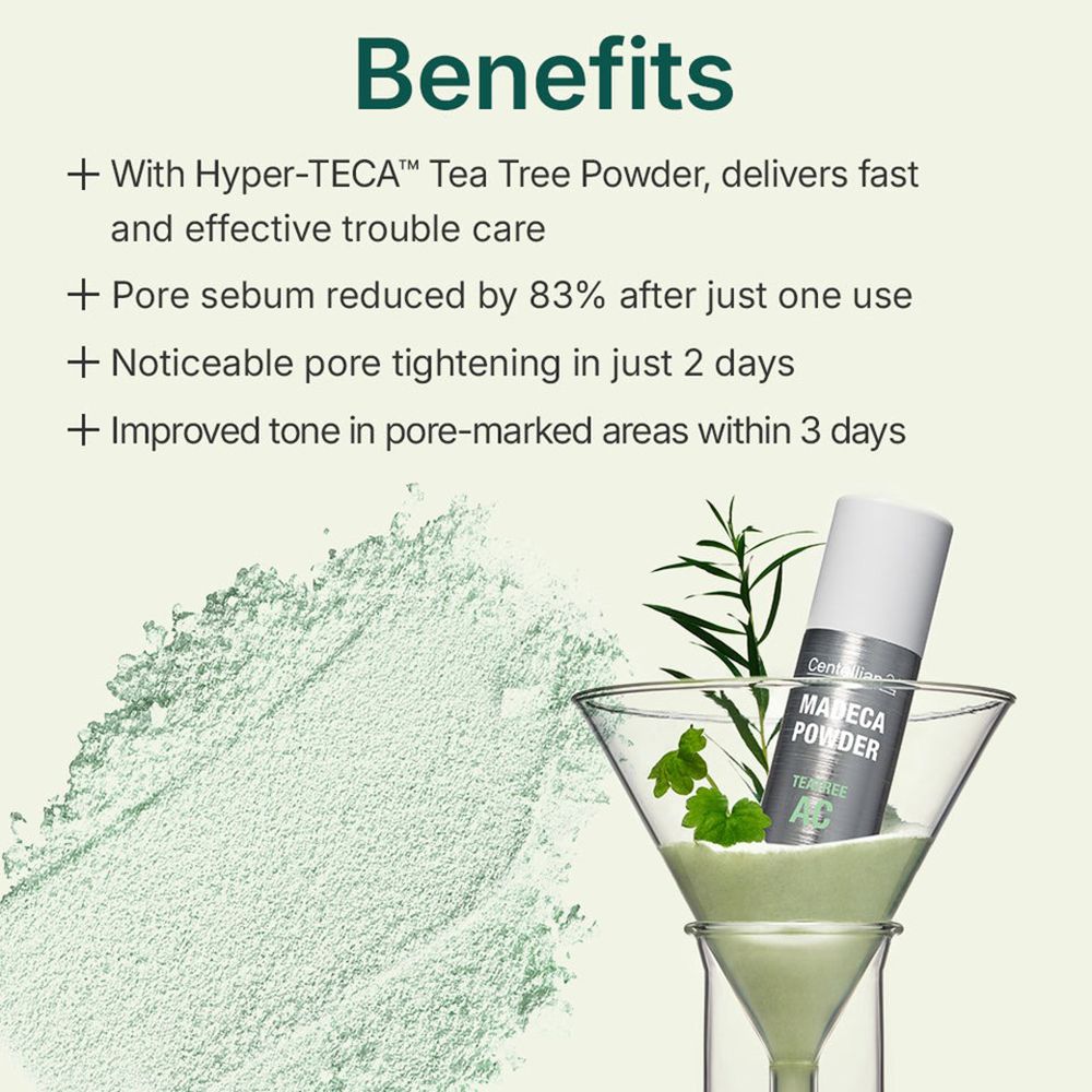Vorteile: Hyper-TECA Tea Tree Powder für Hautpflege.