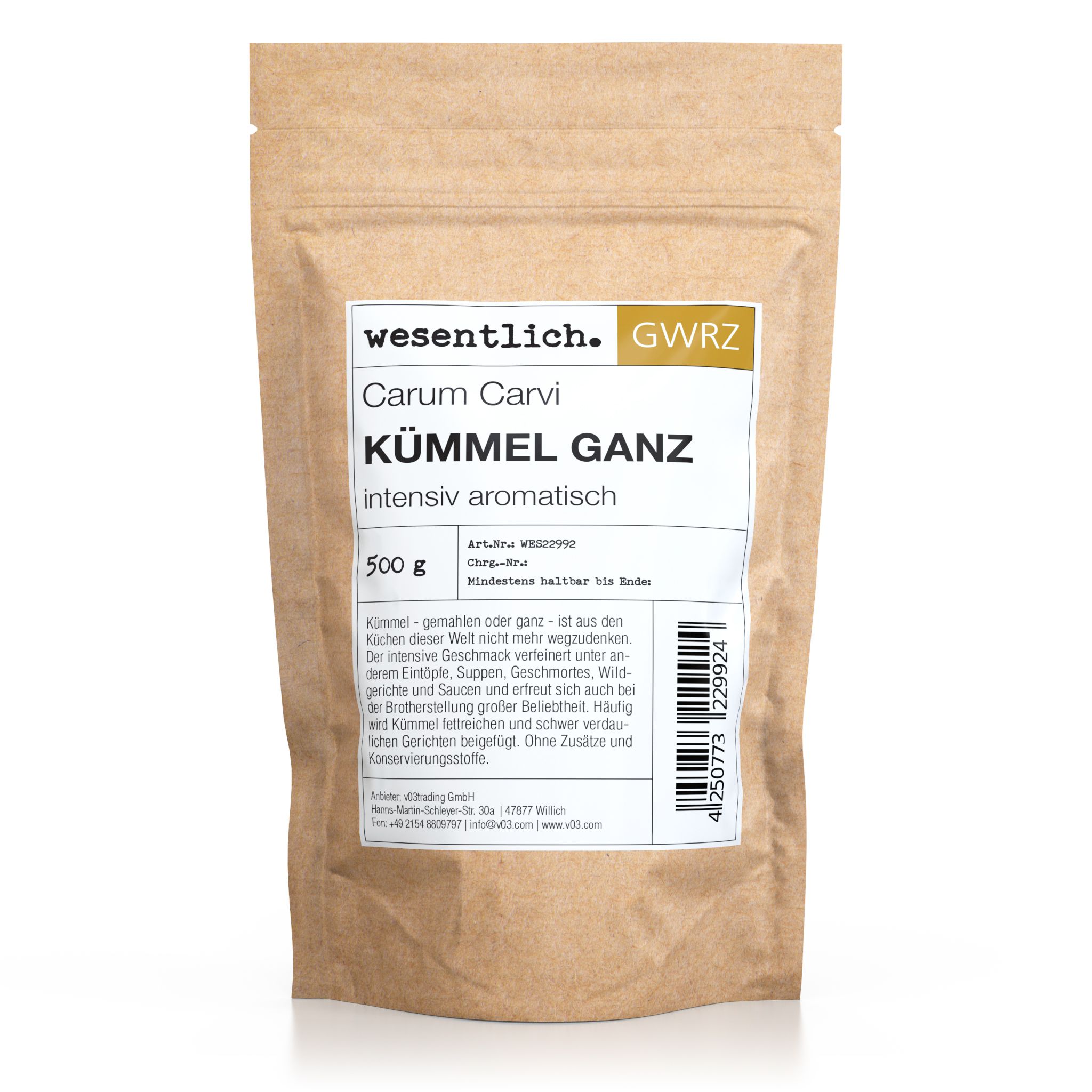 Kümmel ganz von wesentlich.
