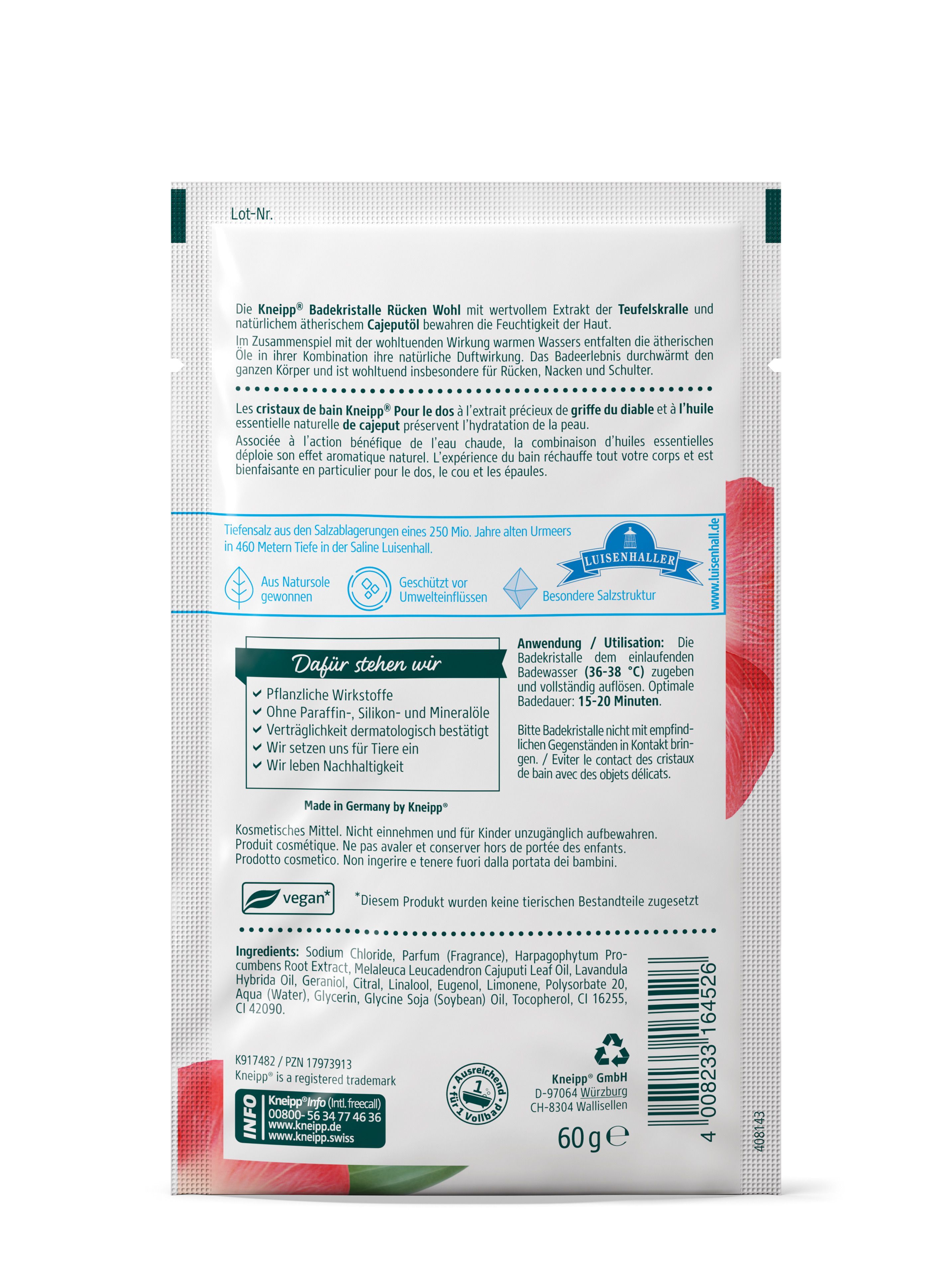 Kneipp® Badekristalle Rücken Wohl