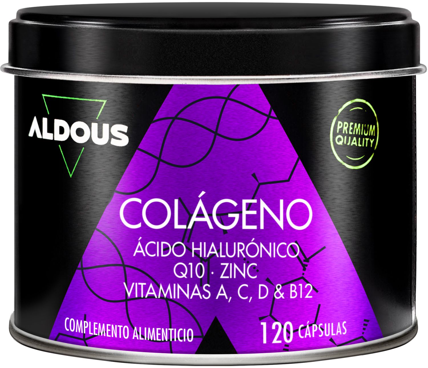 Aldous – Hydrolysiertes Kollagen mit Hyaluronsäure Haare, Haut, Knochen, Muskeln 120 St Kapseln