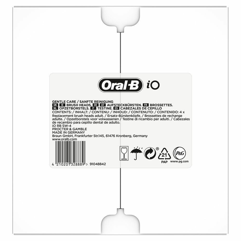 Oral-B Aufsteckbürsten iO Sanfte Reinigung 4er FFU