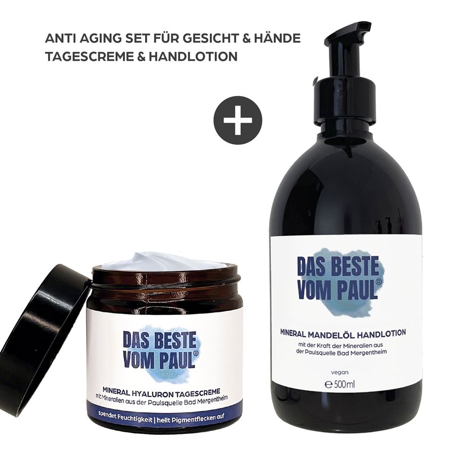 Das Beste vom Paul Set Anti-Età: Crema Giorno e Lozione Mani all'Acido Ialuronico | Routine Set