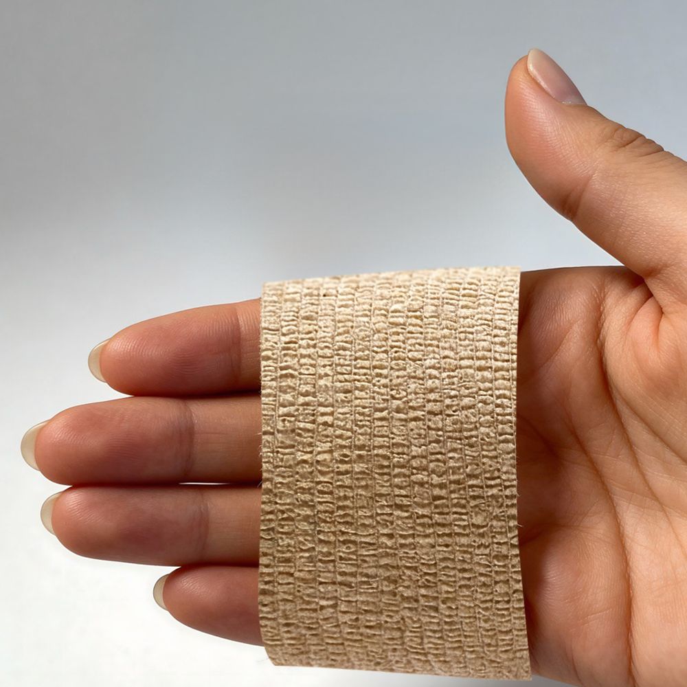 Fix-O selbsthaftende, elastische Bandage 7,5cm x 4,5m, latexfrei, hautfarben