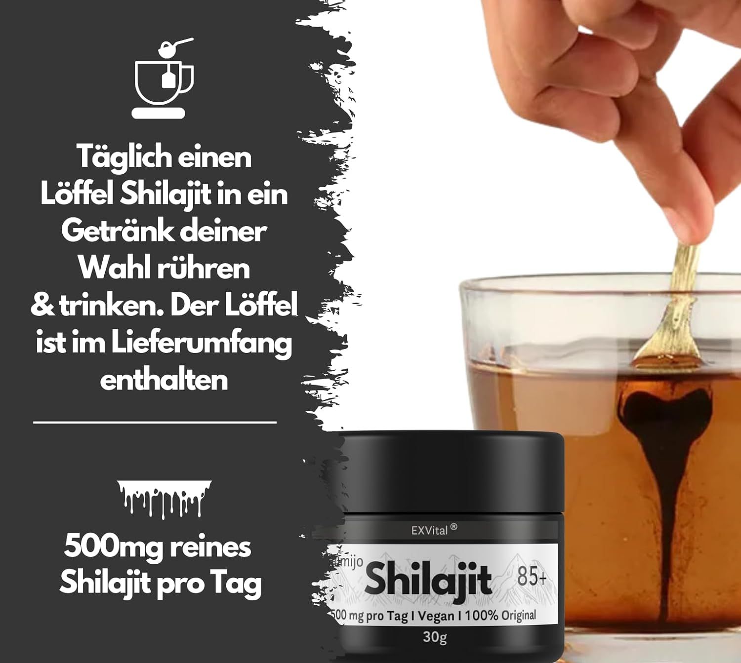 EXVital® Mumijo Shilajit Harz 85+ 30 g Paste