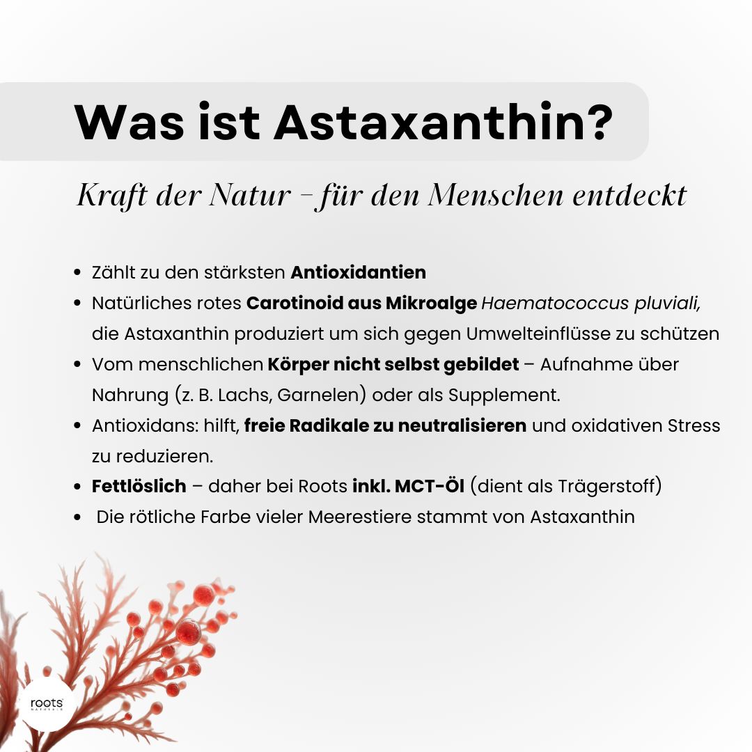 roots Naturals® Astaxanthin+ Antioxidans