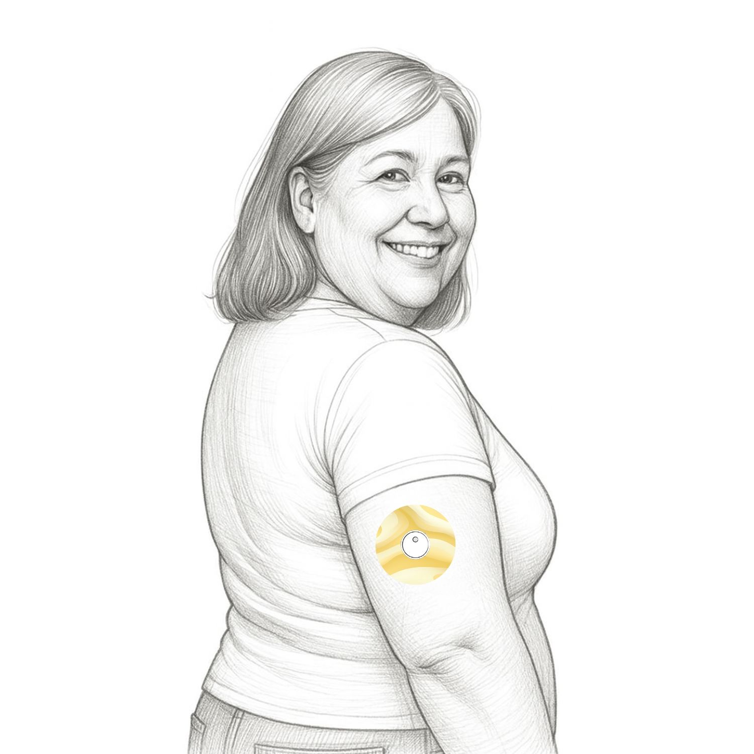 Diasticker® FreeStyle Libre 3 / 3 Plus Fixiertapes "Buttercream"