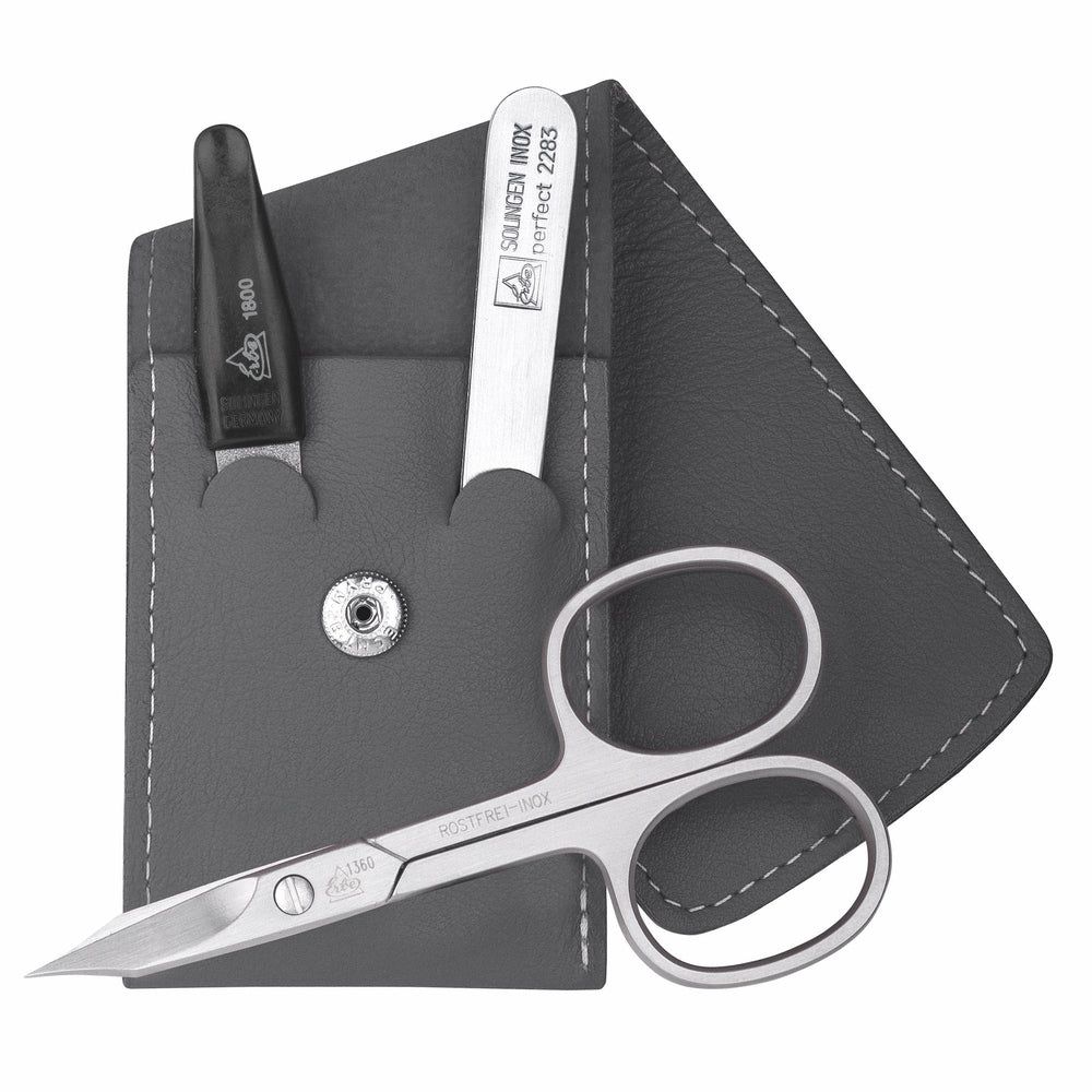 Erbe Solingen Maniküre Taschenetui inox Grau Travel 3-teilig 1 St