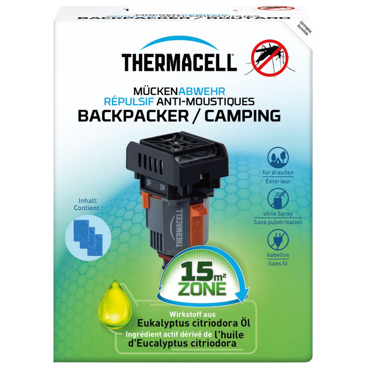 Thermacell Mückenabwehr Backpacker - Mückenschutz Gerät 1 St