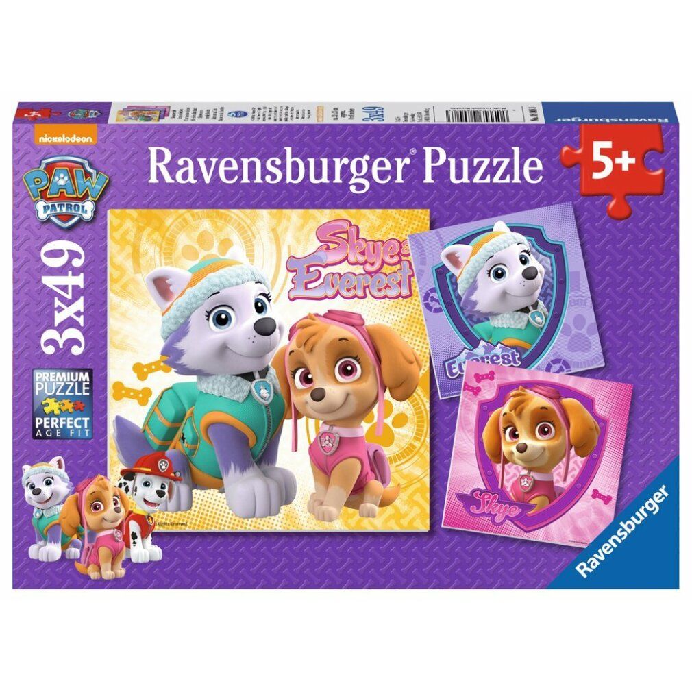 Ravensburger Ravensburger 08008 Puzzle: Bezaubernde Hundemädchen 3x49 Teile