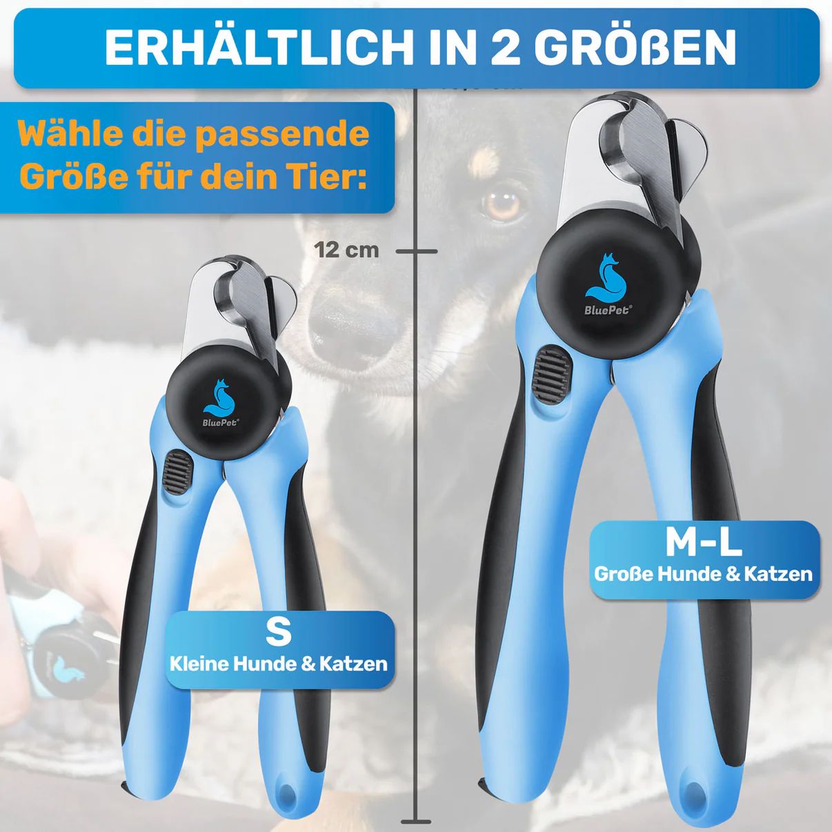 BluePet Krallenschere mit Schutz