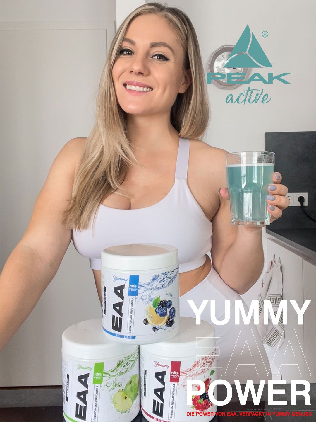 PEAK Yummy EAA - Geschmack White Tea Peach