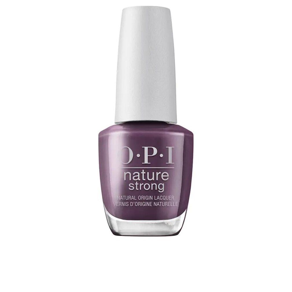 OPI Nature Strong Nagellack. Flasche mit lila Lack und weißem Deckel. Aufschrift Nature Strong.