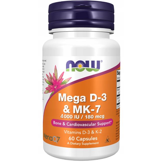 Now Foods Mega D3 4000 IU und MK 60 Pc