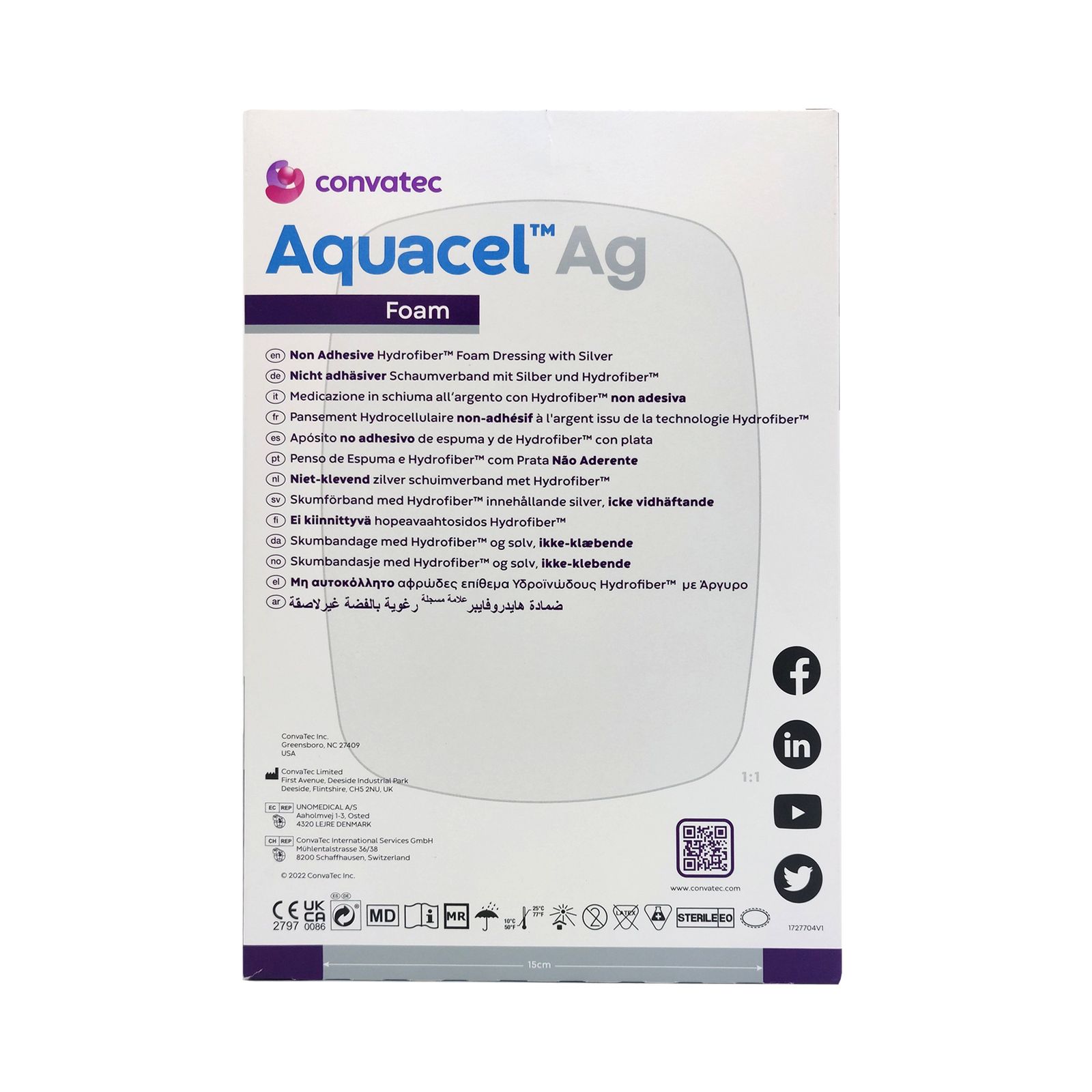 AQUACEL AG FOAM NADH 15X20