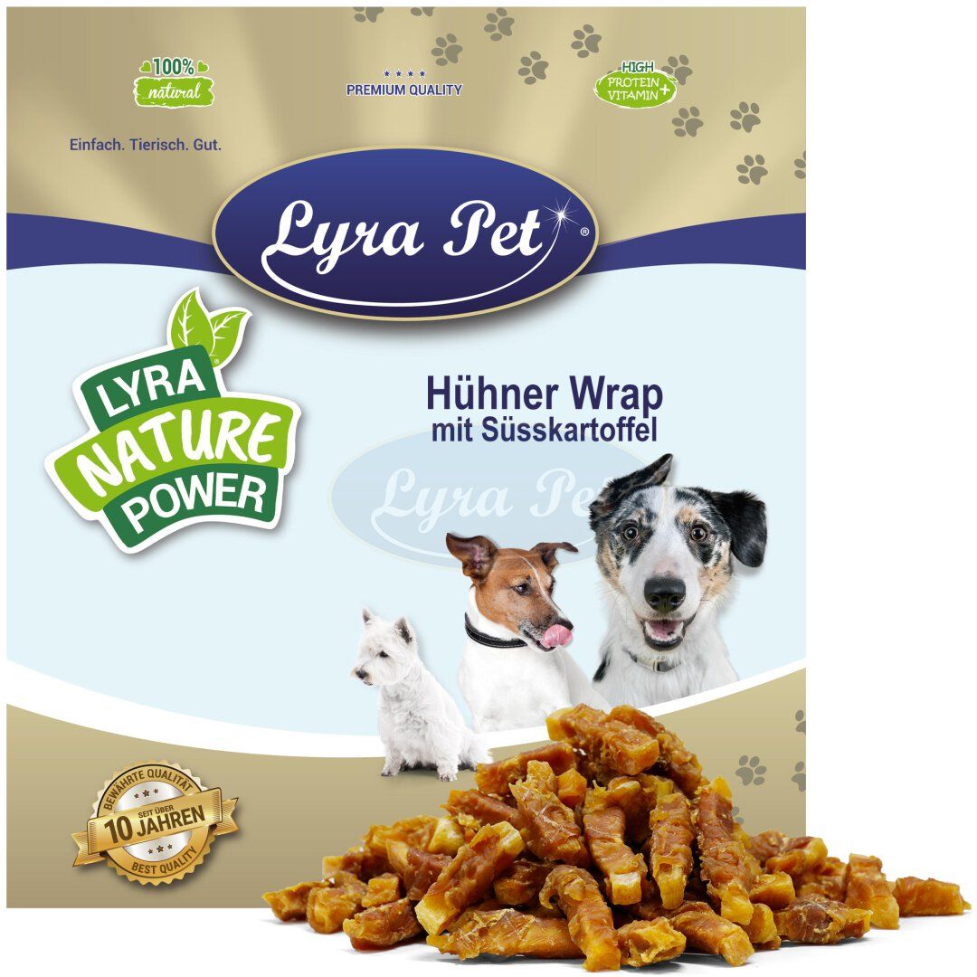 Lyra Pet® Hühner Wrap mit Süßkartoffel