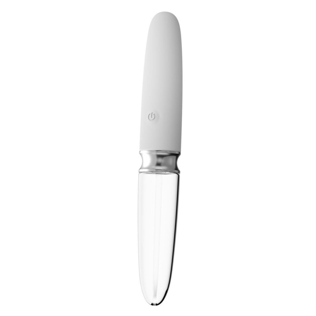 Vibrator „Straight LED Vibrator“ | aus Glas für Temperaturspiele, 10 Vibrationsmodi | Liaison