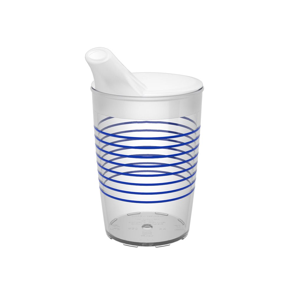 Ornamin Becher 830 Ringe blau mit Schnabelaufsatz groß 1 St