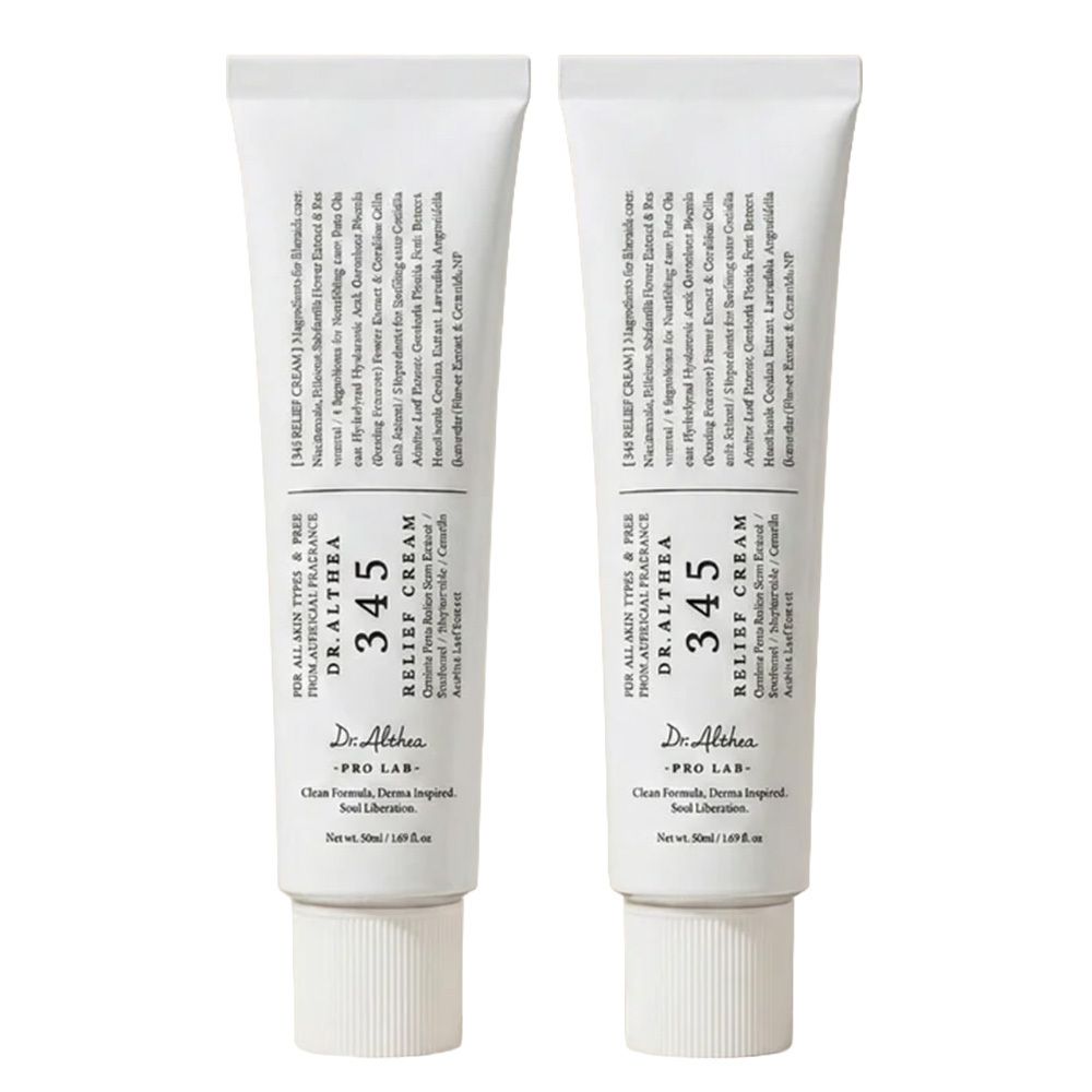 Dr. Althea 345 Relief Cream, 2er-Pack – Regenerierende Wirkung, vegan, ideal für empfindliche Haut 1 St Creme