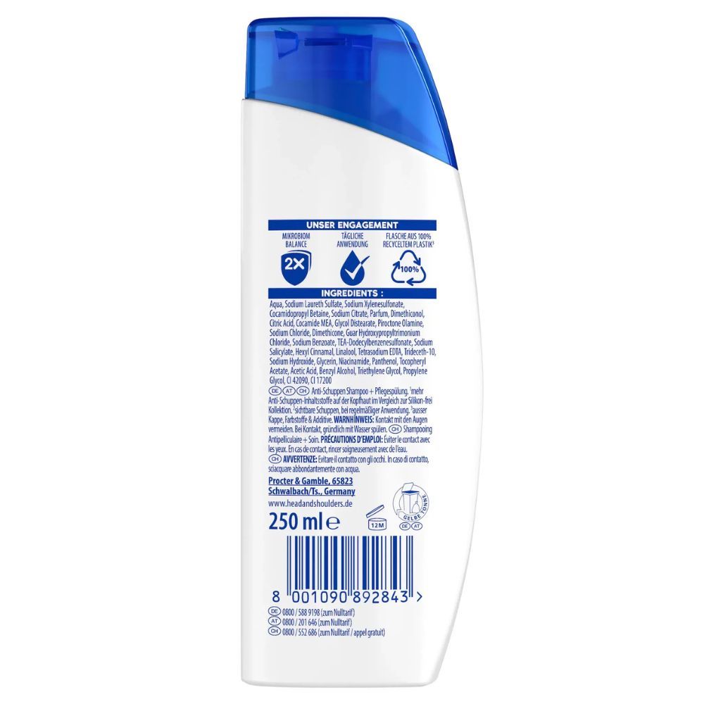 Head & Shoulders Classic Clean 2in1 Anti-Schuppen Shampoo Sonderpack, 250ml