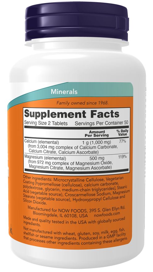 NOW FOODS Calcium & Magnesium