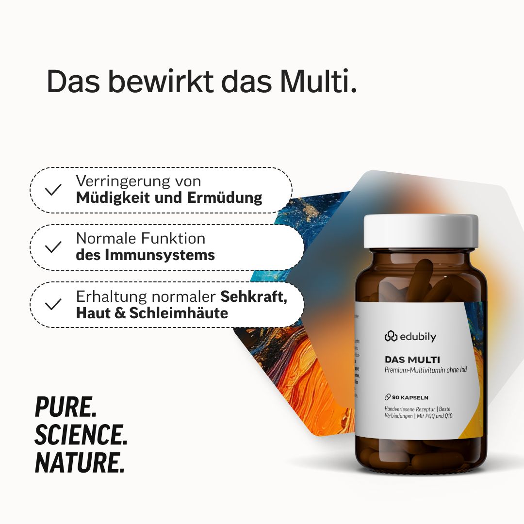 edubily® Das Multi Multivitamin Kapseln ohne Iod