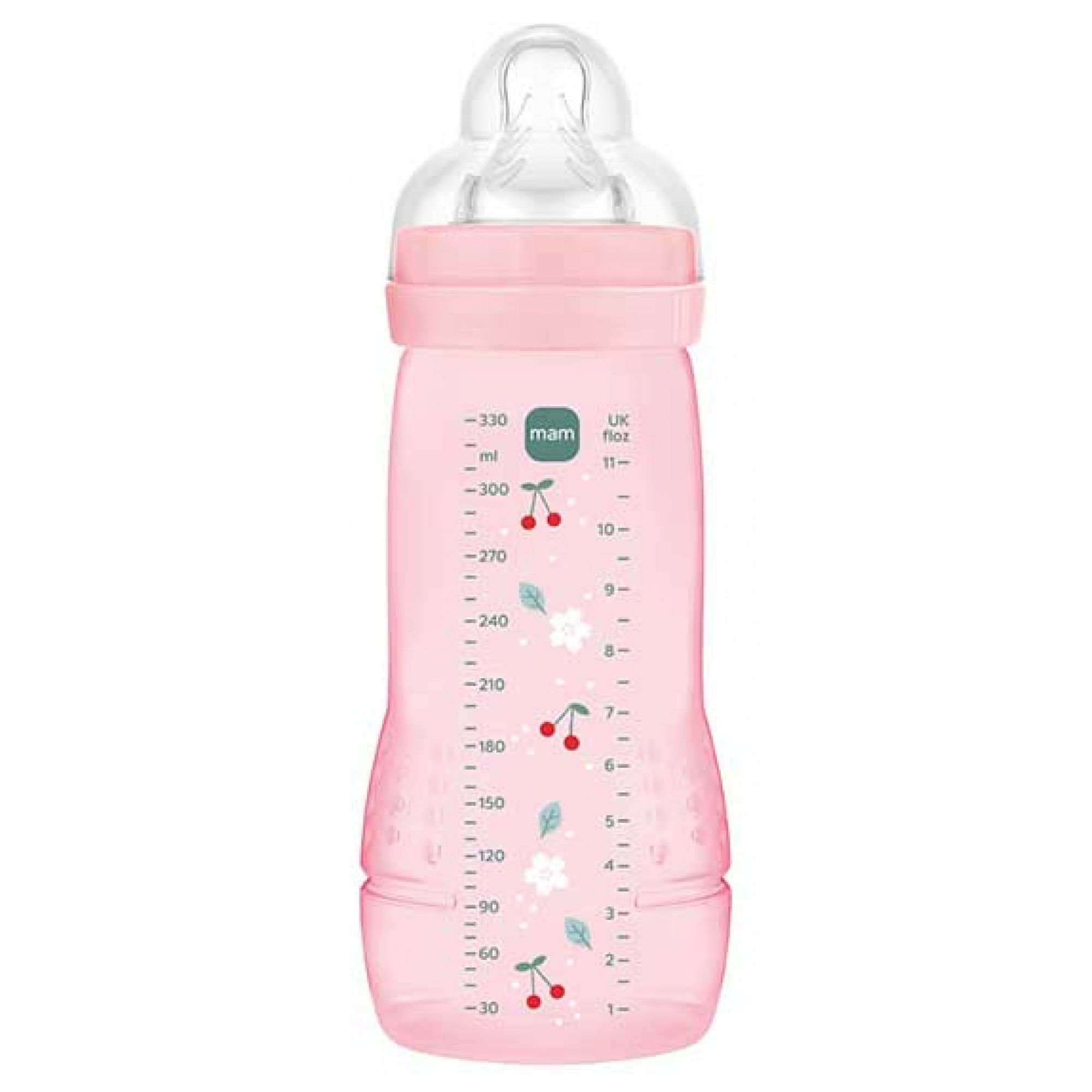 MAM Easy Active Babyflasche 6 Monate und älter Sehr Schneller Nahrungsfluss (Farbe : Berry) 7,2x7,2x20,5 cm
