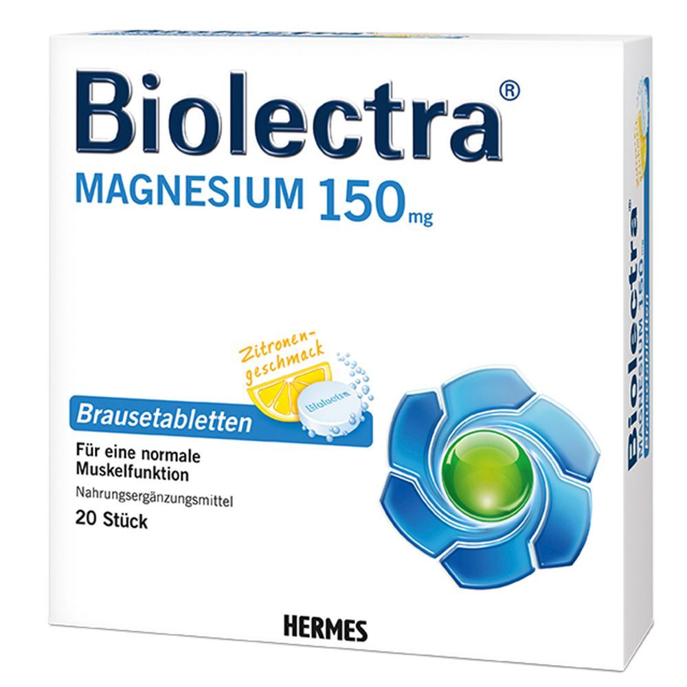 Biolectra® Magnésium 150 mg Comprimés effervescents goût citron
