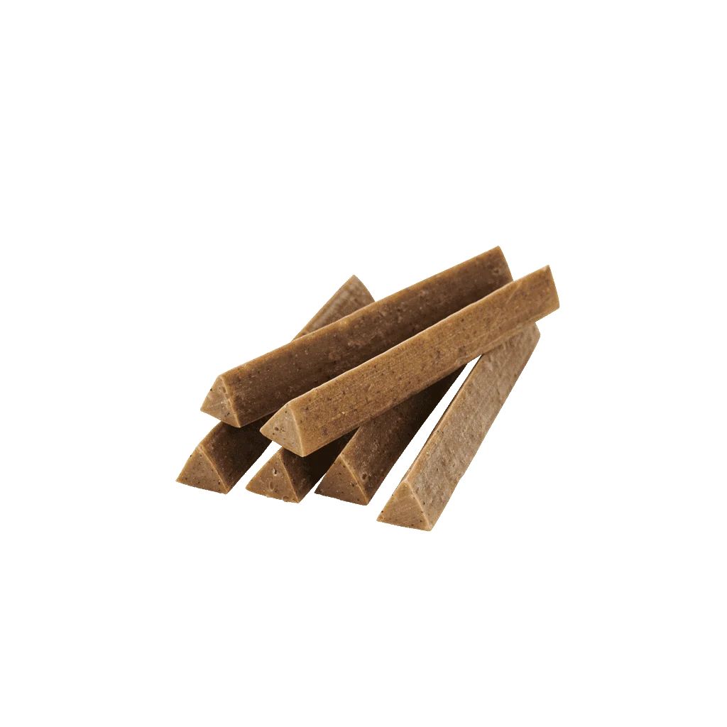 Rückseite der Verpackung von Irish Pure Dental-Snack mit Kelp-Alge & Grünkohl.