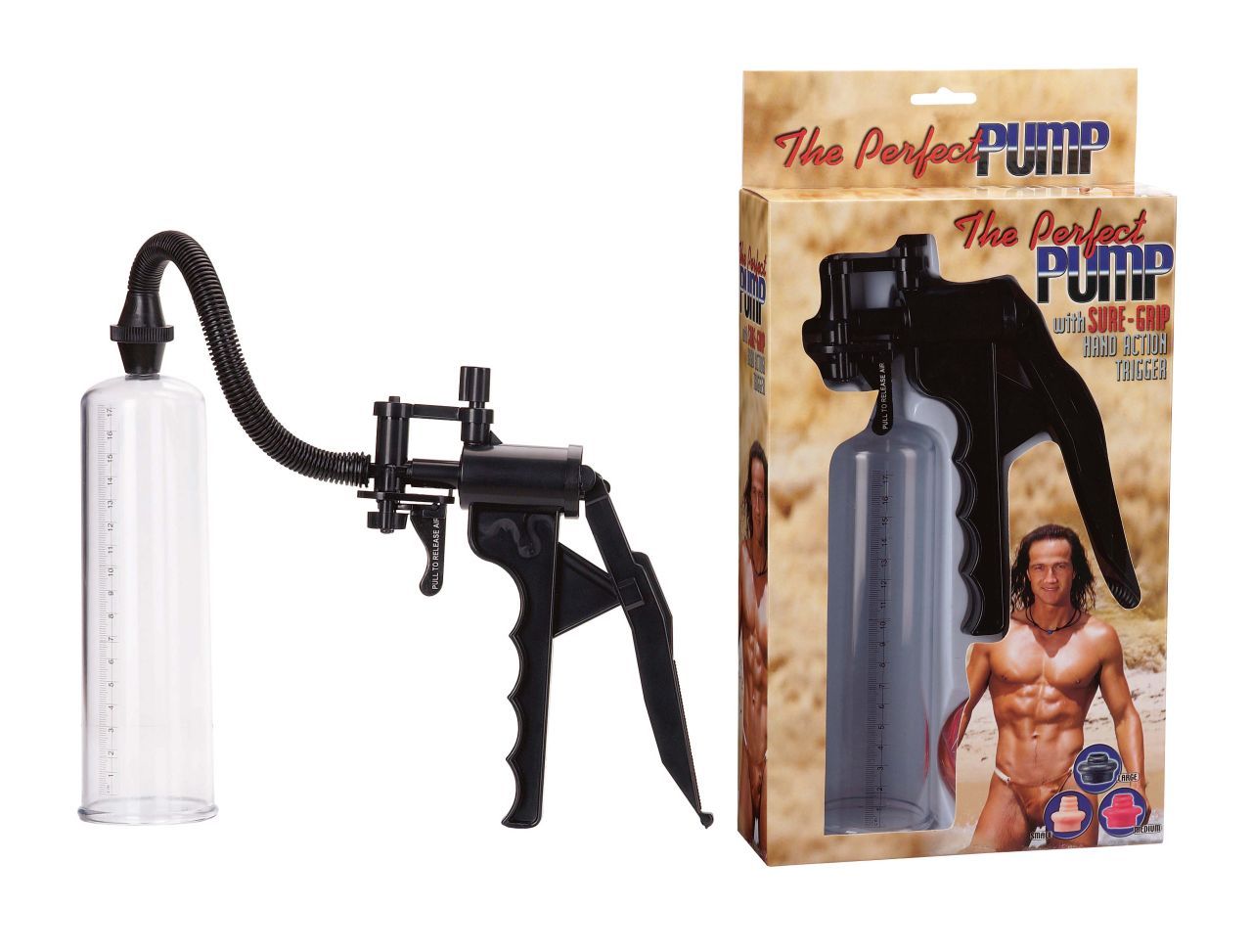 Seven Creations - The Perfect Pump Penispumpe mit 3 farbigen Manschetten 1 St