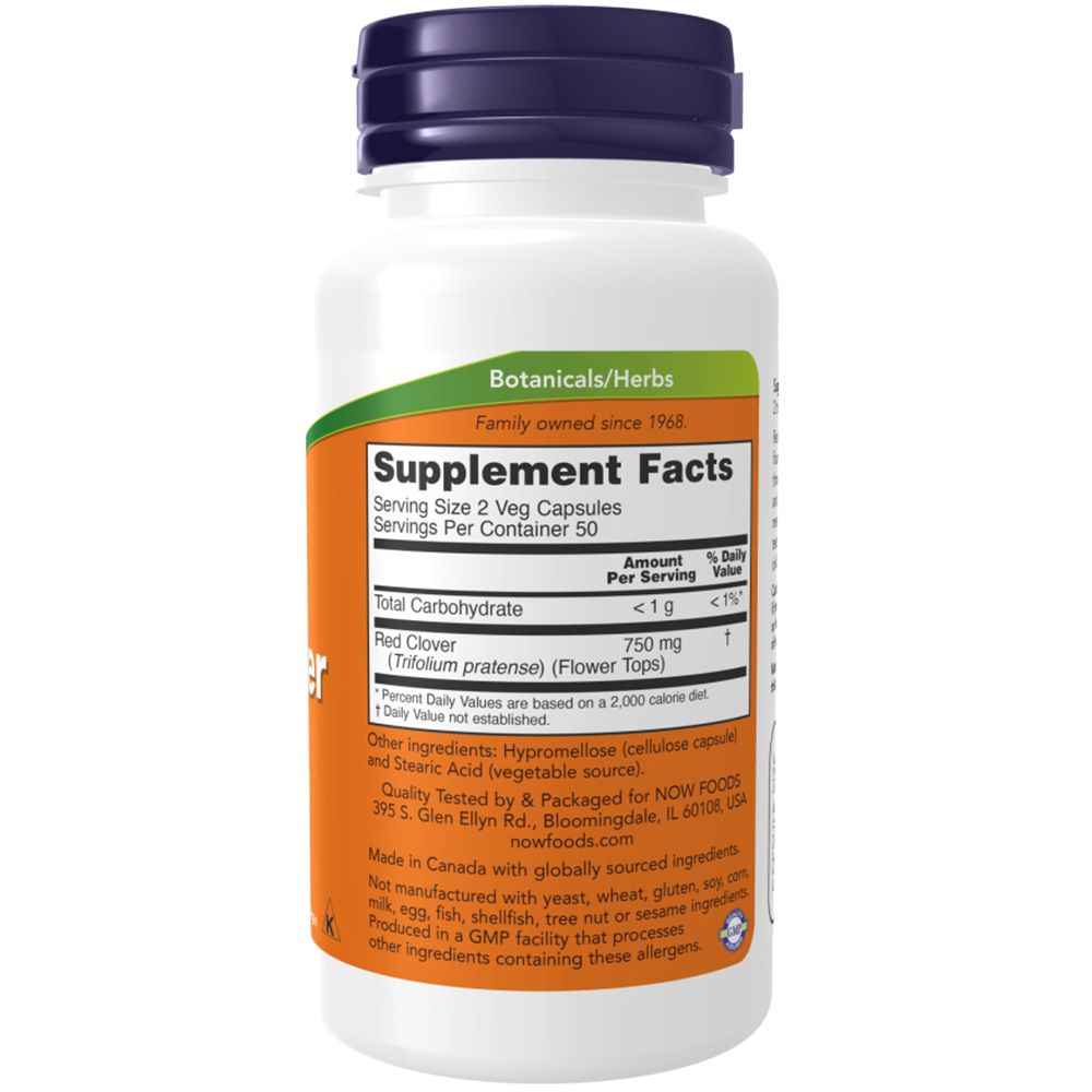 Now Foods, Red Clover, 375mg
