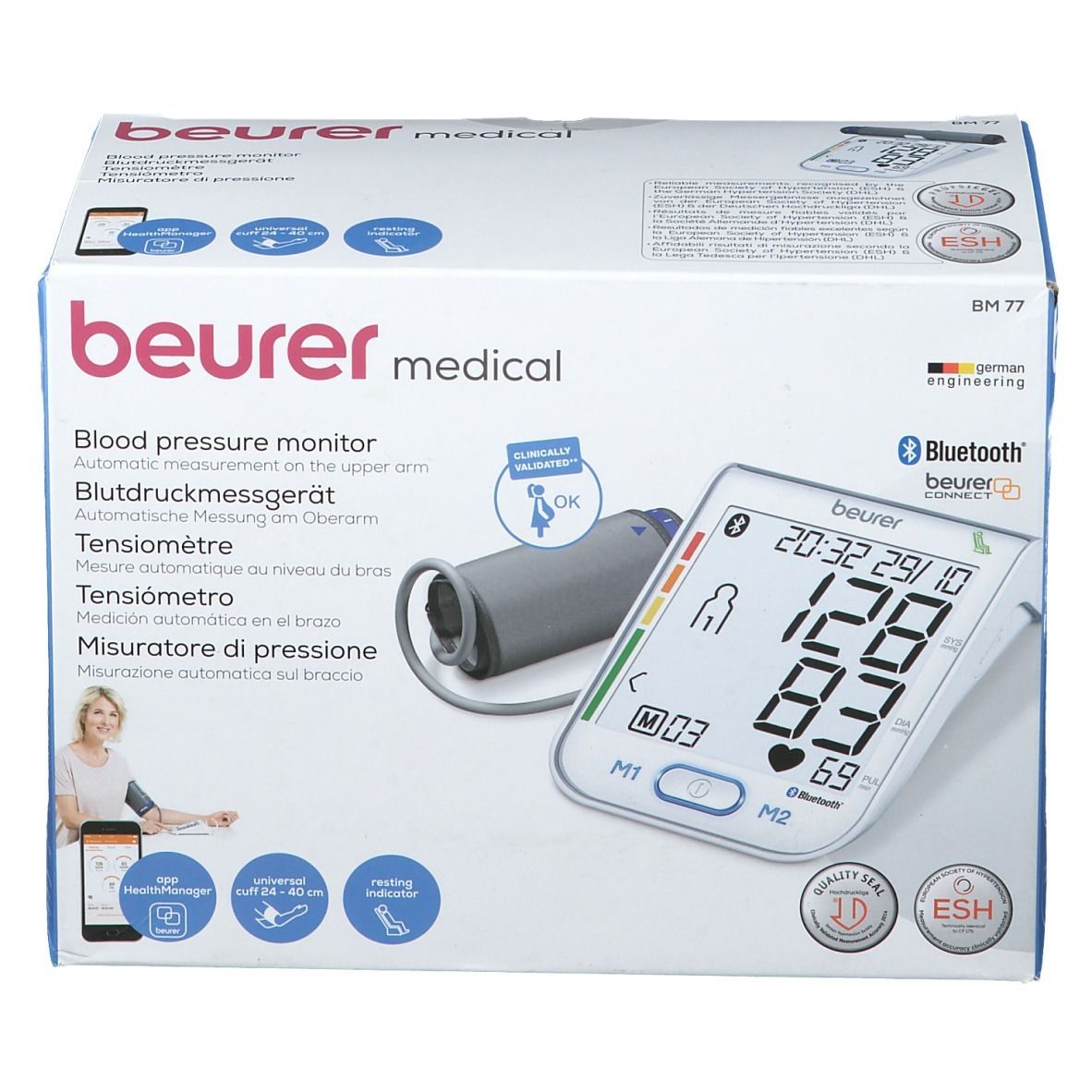beurer BM77 Oberarm Blutdruckmessgerät