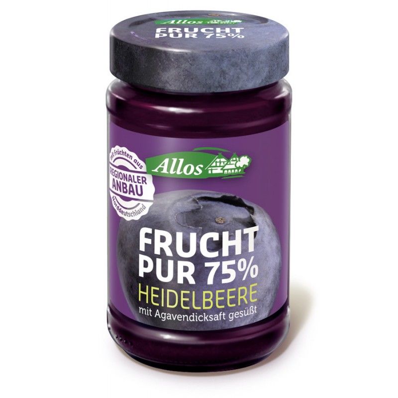 Allos - Frucht Pur 75% Heidelbeere 250 g