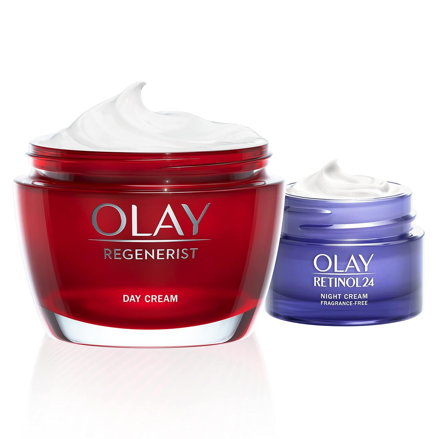 Olay Tages- und Nachtset, Regenerist Tagescreme und Retinol 24 Anti Aging Nachtcreme